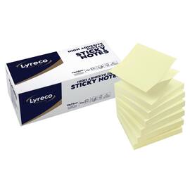 Notatblokk LYRECO P ZN 75x75 gul (12) produktbilde
