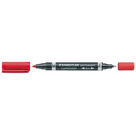 Merkepenn LUMOCOLOR Duo 0,6-1,5mm rød produktbilde