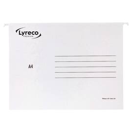Hengemappe LYRECO Premium A4 hvit (25) produktbilde