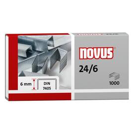 NOVUS Heftklammern 24/6, verzinkt, 1.000 Stück Artikelbild