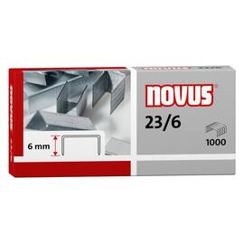 NOVUS Heftklammern Zink, 23/6, 1.000 Stück Artikelbild