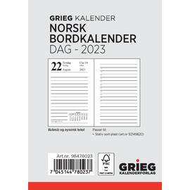 Bordkalender GRIEG 2023 Norsk produktbilde