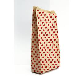 Papirpose 21x37x7cm kraft prikket (50) produktbilde