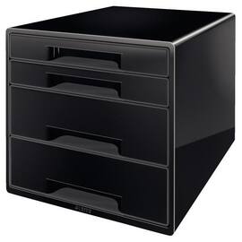 Skuffekabinett LEITZ Wow 4 skuffer sort produktbilde