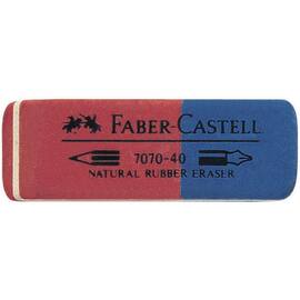Viskelær FABER CASTELL 7070 rød/blå produktbilde