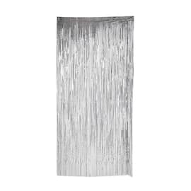 Glittergardin 92x240cm sølv produktbilde