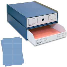 Pressel Stapel-Box 311 A4, blau/weiß mit blauen Etiketten (vorher Art.Nr. 311012) Artikelbild