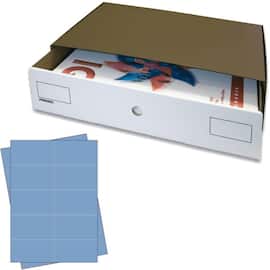 Pressel Stapel-Box 341 A3, grau-braun/weiss mit blauen Etiketten (vorher Art.Nr. 348112) Artikelbild