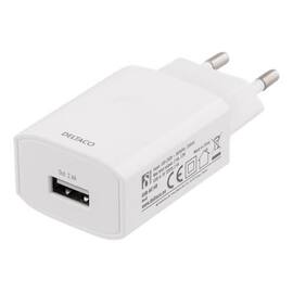 Vegglader DELTACO USB-A 5V 2,4A produktbilde
