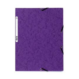 Exacompta Einschlagmappe mit Gummizug, Flügelmappe, A4+, 400g, violett, 1 Stück Artikelbild