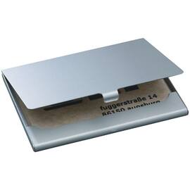 sigel Visitenkarten-Etui, Alu, silber, bis 91x58mm Artikelbild