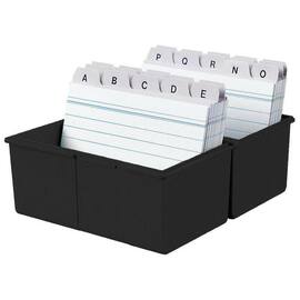 Han Karteikasten A6 quer, 165 x 96 x 128 mm, für: 300 Karten, schwarz Artikelbild