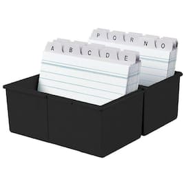 Han Karteikasten A7 quer, 121 x 74 x 101 mm, für: 300 Karten, schwarz Artikelbild
