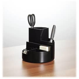 Maul Stifteköcher, Schreibtischorganizer, Schreibtischset, Stiftehalter, schwarz, 4 Fächer, Rundbox, 1 Stück Artikelbild