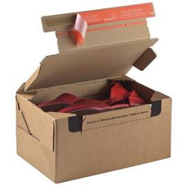ColomPac Return Box M mit Rücksendeverschluss, 282x191x140mm, Braun, 10 Stück Artikelbild