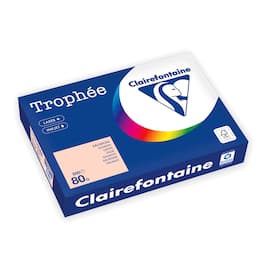 Clairefontaine Multifunktionspapier Trophée, Kopierpapier, Druckerpapier, pastell lachs, A4, 80g, 500 Blatt, 1 Packung Artikelbild