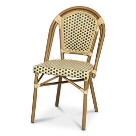 Stol Paris Texteline grön/creme/bambu produktfoto