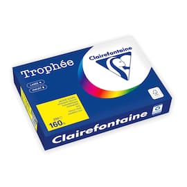 Clairefontaine Trophée A4 160 g färgat papper gul produktfoto