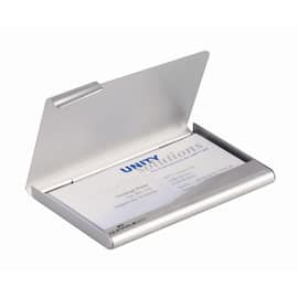 Durable Visitkortshållare, 20 kort, aluminium, 68 x 13 x 125 mm, silver produktfoto