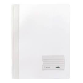 Durable Schnellhefter DURALUX®, Schlaufenhefter, transluzenter Vorderdeckel, A4, weiß, 1 Stück Artikelbild
