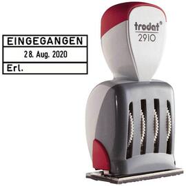 trodat Datumstempel mit Text ''Eingegangen'', Schrifthöhe: 4mm, schwarz, nicht selbstfärbend, mit Stempelkissen, 1 Stück Artikelbild