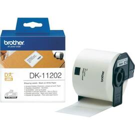 Brother Versand-Etiketten, 62x100mm, 300 Stück, Papier Weiss / Schwarz - DK-11202 Artikelbild