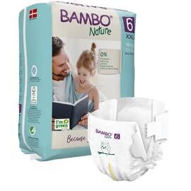 BAMBO Blöja Nature S6 16+kg produktfoto