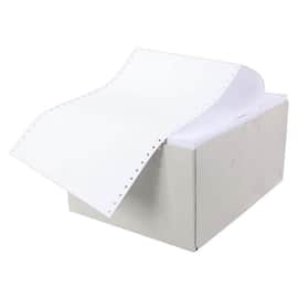 Computerpapier A4, Endlospapier, Nadeldruckerpapier, 2-fach, 52g, weiß, 304,8x240mm, 1.000 Blatt Artikelbild