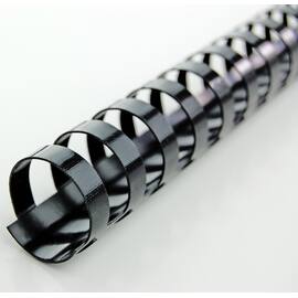 GBC Binderücken Plastik, für A4, schwarz, 14mm, 100 Stück Artikelbild