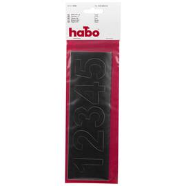 Etikett HABO Tall 0-9 x2 vinyl 50mm sort produktbilde