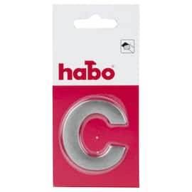 Skilt HABO bokstav C rustfritt stål 5cm produktbilde