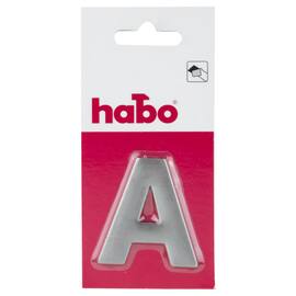 Skilt HABO bokstav A rustfritt stål 5cm produktbilde