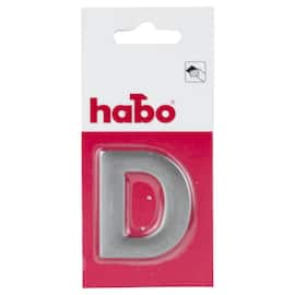 Skilt HABO bokstav D rustfritt stål 5cm produktbilde
