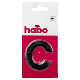 Skilt HABO bokstav C stål 5cm sort produktbilde