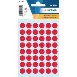 Herma Markierungspunkte, ø 12mm, rot, 240 Stück/Packung Artikelbild