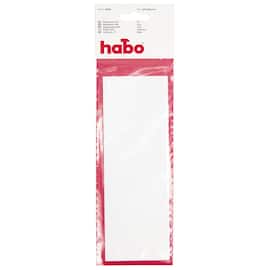 Etikett HABO Bokstav A-Å vinyl 13mm hvit produktbilde