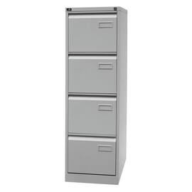 Bisley Hängeregistraturschrank Light - 4 Schubladen - 1-bahnig - Lichtgrau, 1 Stück Artikelbild