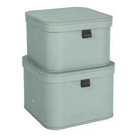 Bigso Box Förvaringsbox med lock kartong mint produktfoto