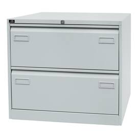 Bisley Hängeregistraturschrank Light - 2 Schubladen - 2-bahnig - Lichtgrau, 1 Stück Artikelbild