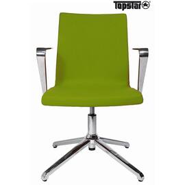 TOPSTAR Cube Visitor Besucherstuhl, Konferenzstuhl, mit Armlehne, grün, 4-Fuß-Ständer, 1 Stück Artikelbild