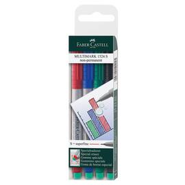 Faber-Castell Overheadstift Multimark, S, 0,4mm, non-permanent, 4er Set sortiert Artikelbild