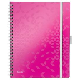 Leitz BeMobile Collegeblock WOW, A4, kariert, pink metallic, PP-Einband, 1 Stück Artikelbild