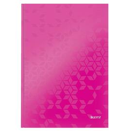 Leitz Notizbuch WOW mit festem Einband, DIN A4, Pink metallic, kariert Artikelbild