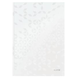 Leitz Notizbuch WOW mit festem Einband, DIN A4, Perlweiß, kariert Artikelbild