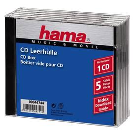 Hama CD-Hüllen JewelCase, 5 Stück Artikelbild