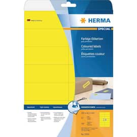 Herma Etikett 105x42,3mm gul produktfoto