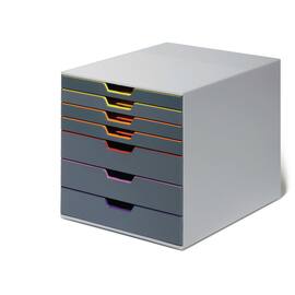 Durable Schubladenbox VARICOLOR, 7 Schubladen, grau, 1 Stück Artikelbild