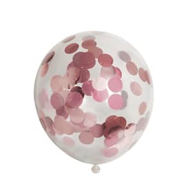 Ballonger  konfetti rosa (6) produktbilde