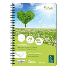 Spiralhefte FOREVER 90g 120 blad A5 lin produktbilde