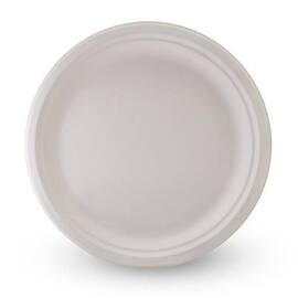 Tallerken bagasse fiber 22cm hvit (50) produktbilde